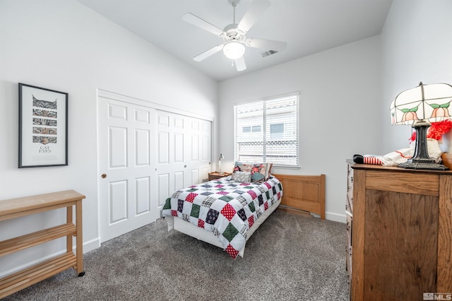1510 Corleone Dr, Sparks, NV 89434 - bedroom with carpet, a closet, and baseboards