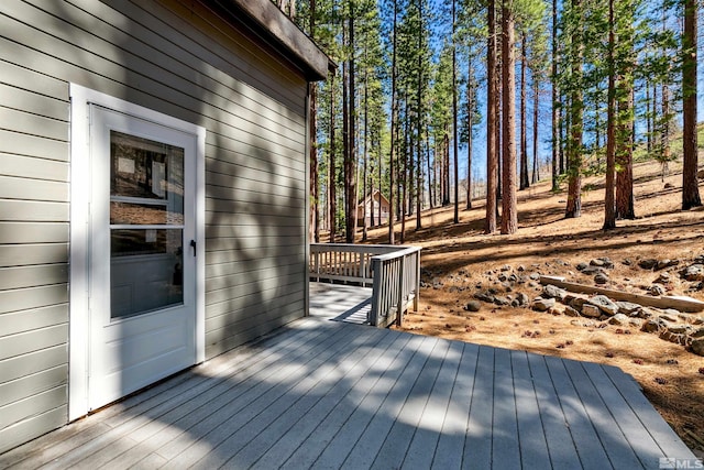 40 Shay Creek Rd, Markleeville, CA 96120 - view of wooden terrace
