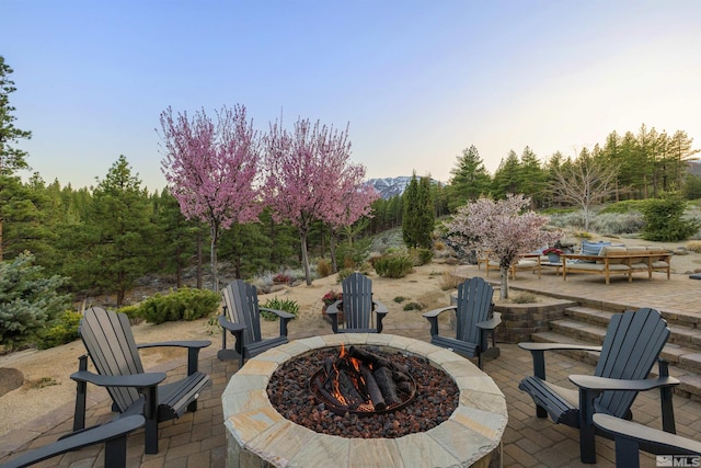 120 W Willis Ln, Reno, NV 89511 - view of patio / terrace featuring a fire pit