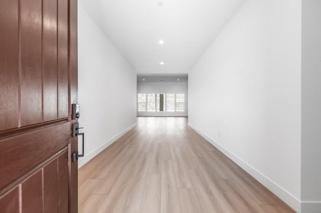 3237 Amaretto Way Unit Cinmon 64, Sparks, NV 89441 - hall with light wood finished floors, baseboards, and recessed lighting