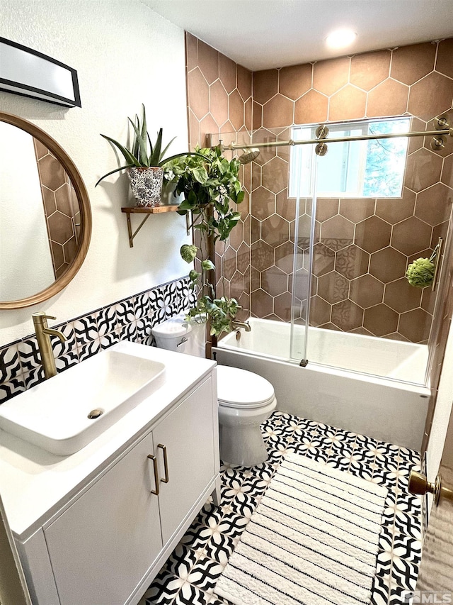 801 Northwood Blvd Unit 26, Incline Village, NV 89451 - full bathroom with toilet, vanity, and enclosed tub / shower combo