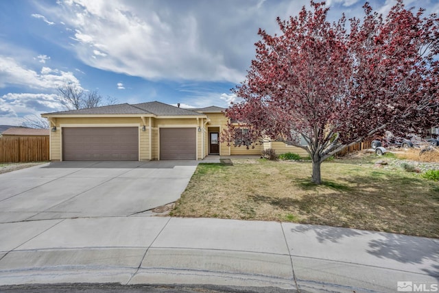 215 Red Wing Dr, Dayton, NV 89403 - view of front of home featuring an attached garage and driveway