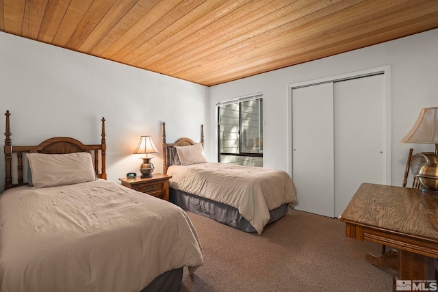 123 Juanita Dr Unit 2, Incline Village, NV 89451 - carpeted bedroom with wood ceiling