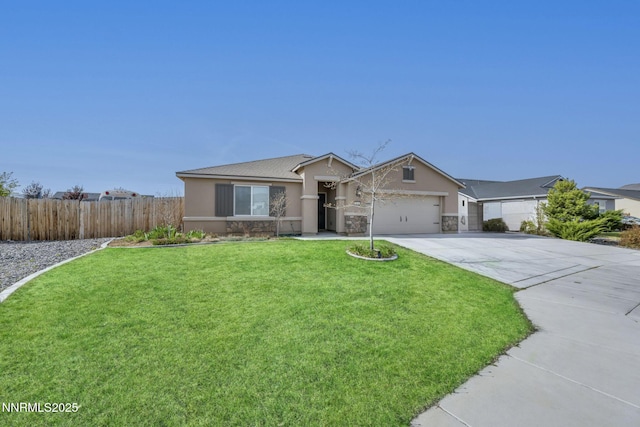 1144 Spruce Meadows Dr, Sparks, NV 89441 - single story home featuring stucco siding, stone siding, concrete driveway, and a garage