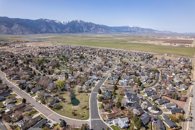 1774 Evergreen Ct, Minden, NV 89423 - aerial view of property's location with a mountainous background and nearby suburban area