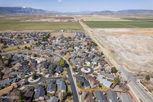 1774 Evergreen Ct, Minden, NV 89423 - aerial view of property and surrounding area with nearby suburban area and rural landscape