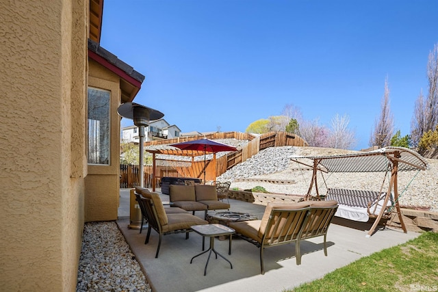 2761 Cheshire, Reno, NV 89523 - view of patio / terrace featuring outdoor lounge area and a fenced backyard
