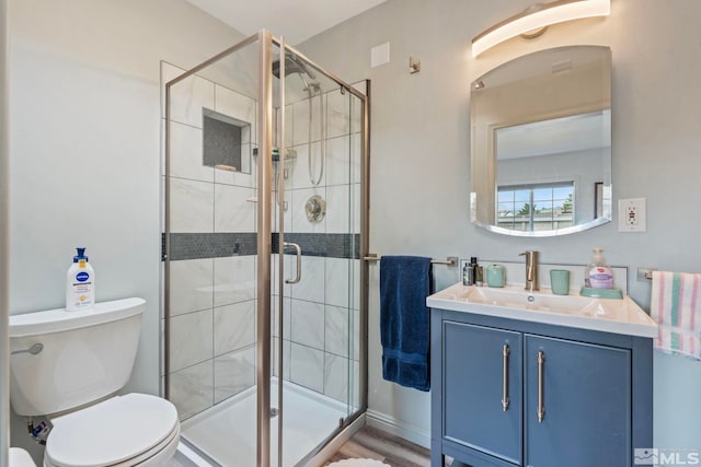 2640 Emily St, Reno, NV 89503 - full bathroom with a shower stall, toilet, and vanity