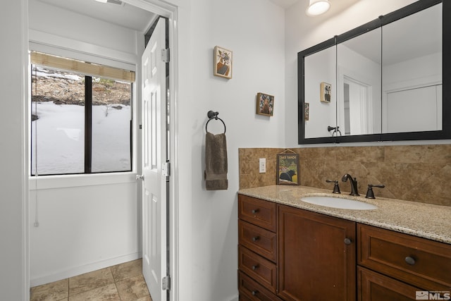 400 Fairview Blvd Unit 8, Incline Village, NV 89451 - bathroom with tasteful backsplash, vanity, and baseboards