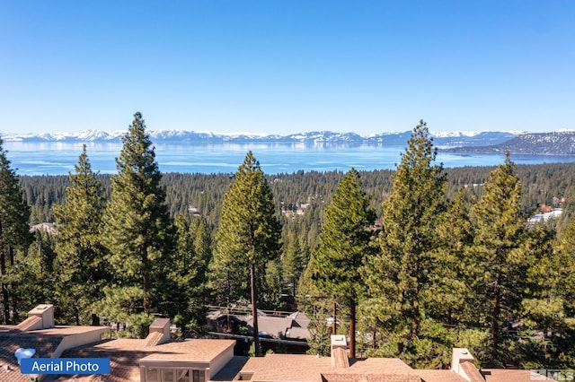 400 Fairview Blvd Unit 8, Incline Village, NV 89451 - mountain view featuring a heavily wooded area and a nearby body of water