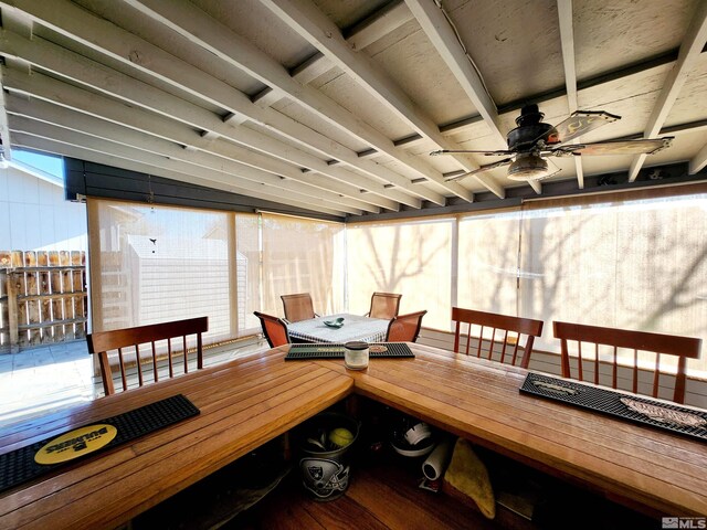 495 Burntwood St, Fallon, NV 89406 - dining room featuring wood finished floors and a ceiling fan