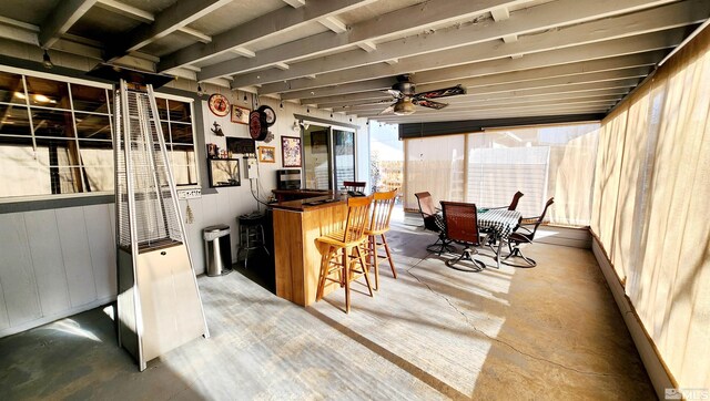 495 Burntwood St, Fallon, NV 89406 - sunroom / solarium featuring a ceiling fan