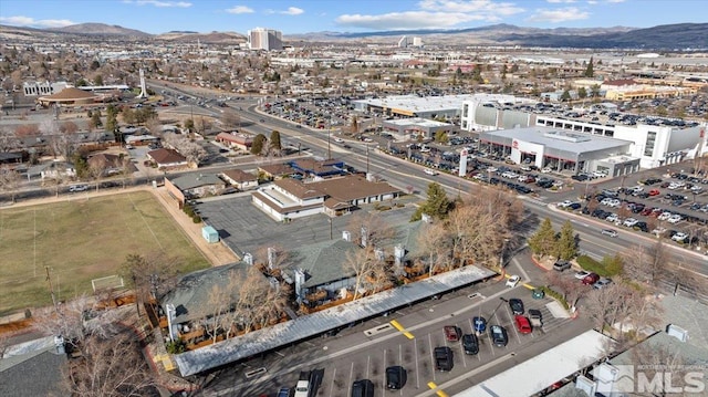 2165 Kietzke Ln Unit D, Reno, NV 89502 - aerial view of property and surrounding area featuring mountains