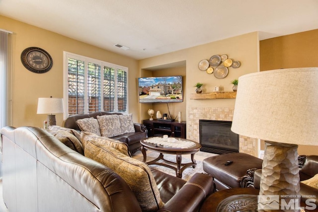 2078 Tivoli, Sparks, NV 89434 - living area featuring a tile fireplace