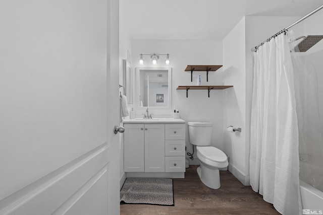 6850 Sharlands Ave # W2137, Reno, NV 89523 - bathroom with wood finished floors, toilet, and vanity