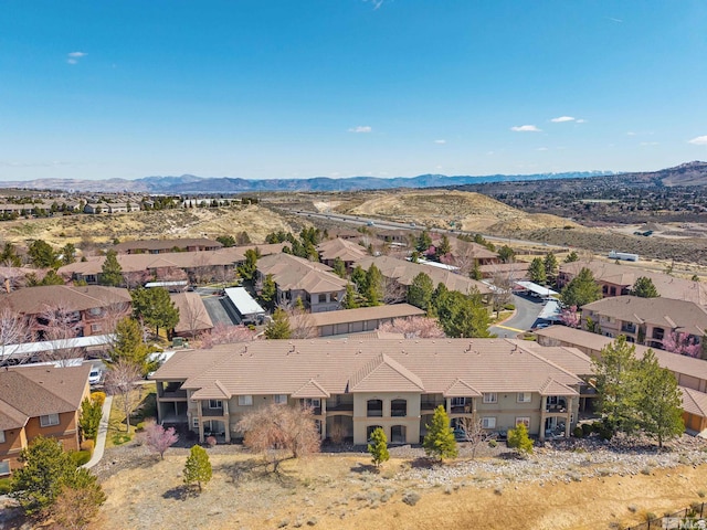 6850 Sharlands Ave # W2137, Reno, NV 89523 - aerial perspective of suburban area featuring a mountainous background