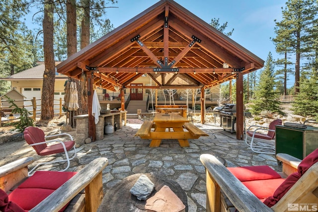 16375 Callahan Rd, Reno, NV 89511 - view of patio / terrace featuring a gazebo and grilling area