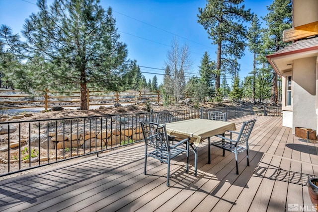 16375 Callahan Rd, Reno, NV 89511 - wooden terrace featuring outdoor dining space
