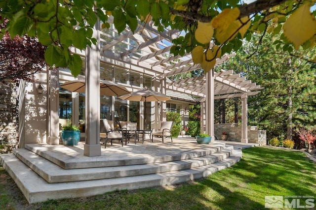 5680 Lausanne Dr, Reno, NV 89511 - view of patio featuring a pergola