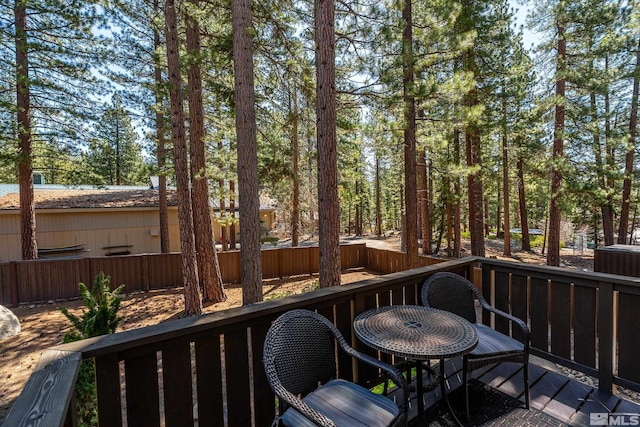 877 Northwood Blvd Unit 2, Incline Village, NV 89451 - deck with a fenced backyard