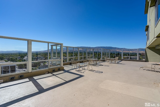 280 Island Ave Apt 802, Reno, NV 89501 - view of patio / terrace featuring a mountain view