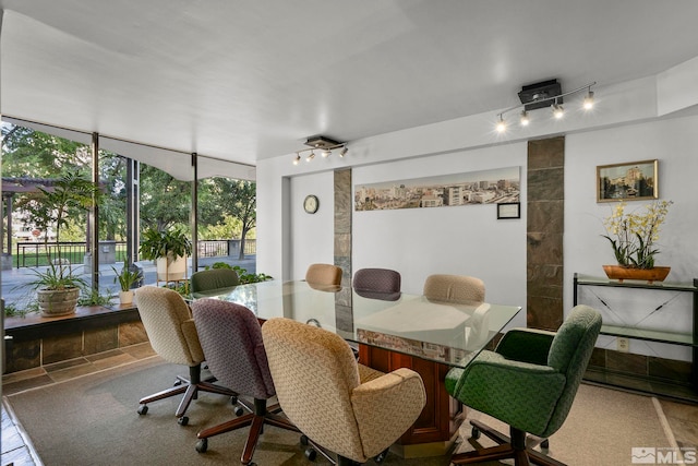 280 Island Ave Apt 802, Reno, NV 89501 - dining room with expansive windows and carpet