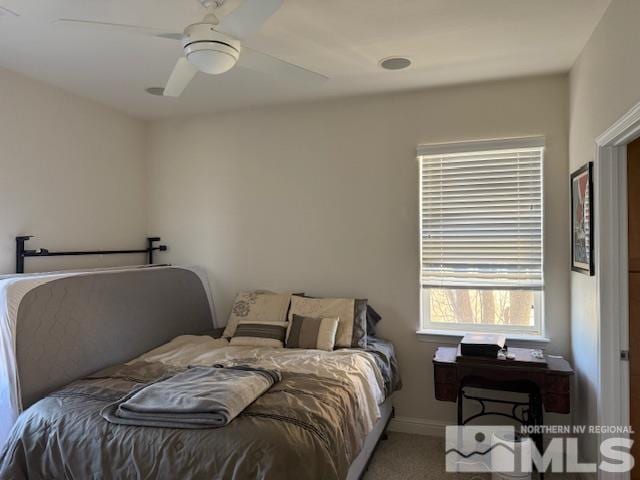 1769 La Cita Way, Minden, NV 89423 - bedroom with carpet floors, ceiling fan, and baseboards