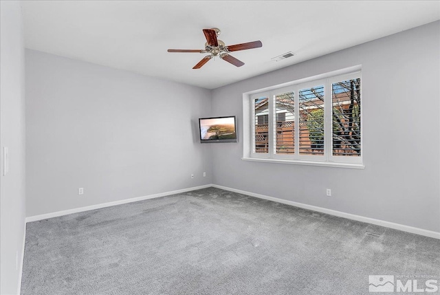 2140 Avella Dr, Sparks, NV 89434 - empty room featuring carpet, baseboards, and ceiling fan