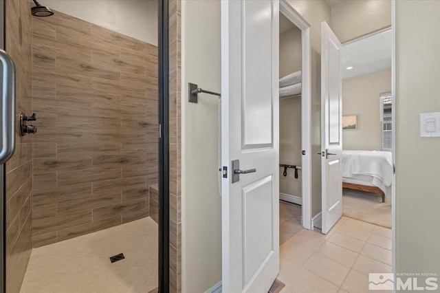 20605 Parc Foret Dr, Reno, NV 89511 - ensuite bathroom with a shower stall and tile patterned floors