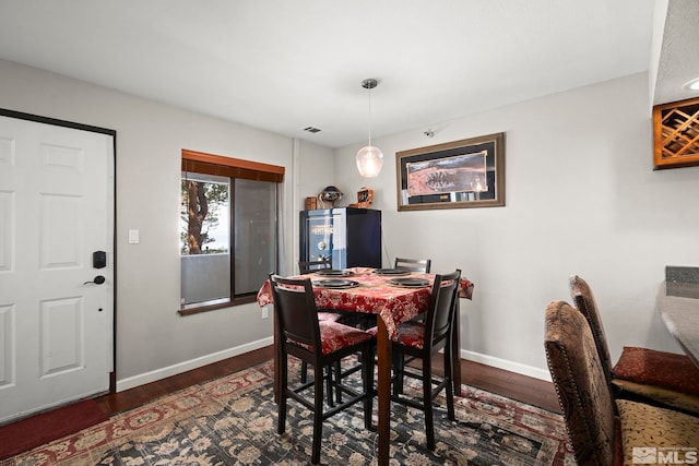 759 Boulder Ct Unit M, Stateline, NV 89449 - dining area featuring baseboards and dark wood-style flooring