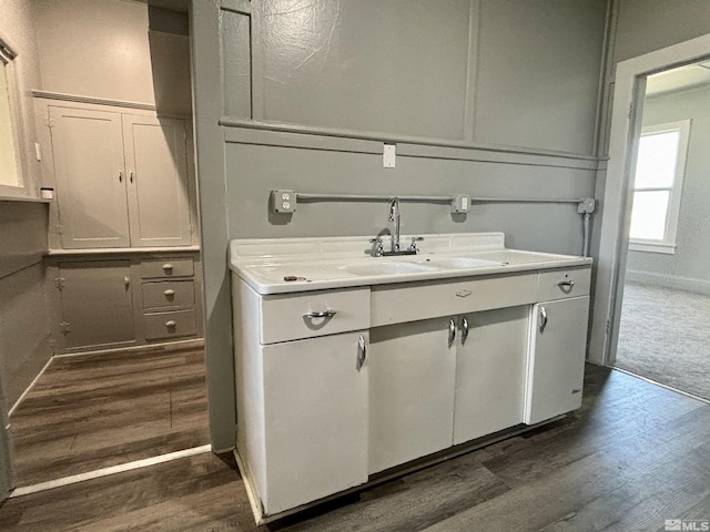 295 Apache St, Imlay, NV 89418 - laundry area with a sink and dark wood finished floors