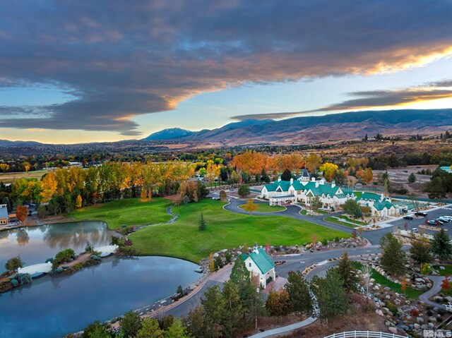 47 Campolina St Unit 23-1, Reno, NV 89511 - aerial view at dusk of a water and mountain view