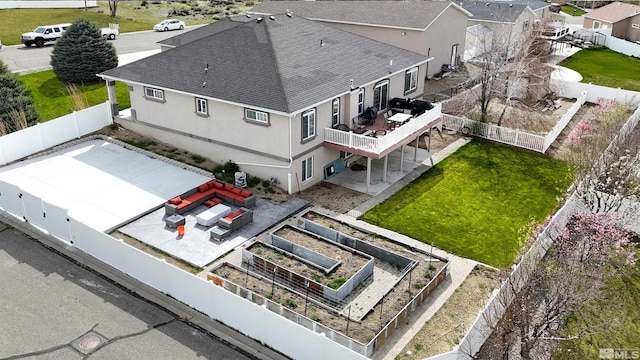 view from above of property