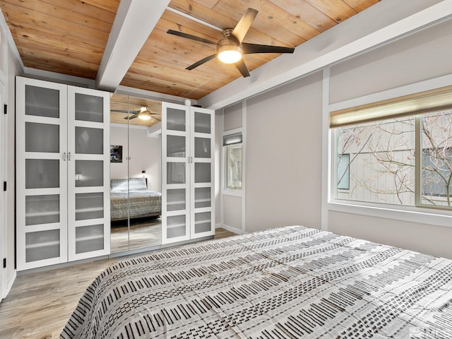 989 Tahoe Blvd Unit 91, Incline Village, NV 89451 - bedroom with wood ceiling, wood finished floors, and beam ceiling