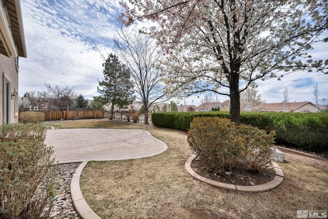 6647 Fabric Dr, Sparks, NV 89436 - view of yard with a patio and fence