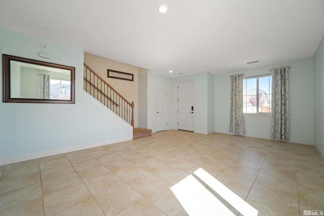 2575 Piero Ct, Sparks, NV 89434 - tiled spare room with stairs, recessed lighting, and baseboards