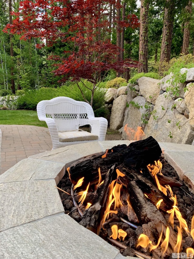 2143 The Back Rd, Glenbrook, NV 89413 - exterior view of an outdoor fire pit