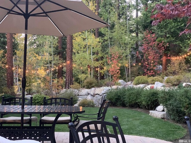 2143 The Back Rd, Glenbrook, NV 89413 - view of patio featuring outdoor dining space