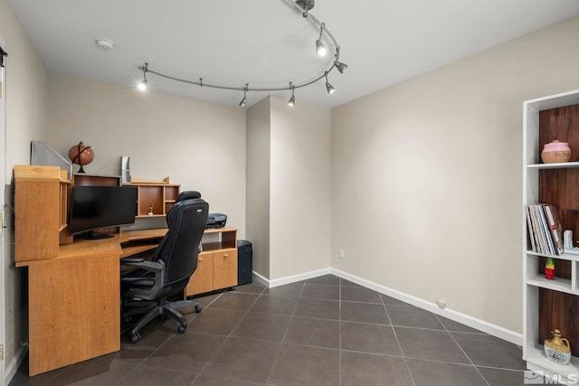 2116 Frisco Way, Sparks, NV 89434 - office space featuring rail lighting, dark tile patterned flooring, and baseboards