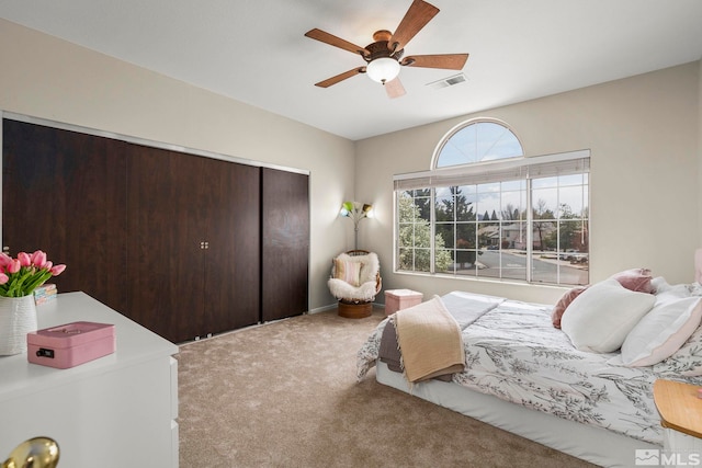 2116 Frisco Way, Sparks, NV 89434 - carpeted bedroom featuring a closet and a ceiling fan