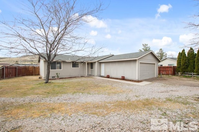 68 Zircon Dr, Reno, NV 89521 - ranch-style home with fence and a garage