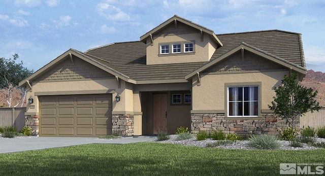 816 Bale Mountain Dr Unit 4036, Sparks, NV 89436 - craftsman inspired home with stone siding, stucco siding, a garage, and driveway
