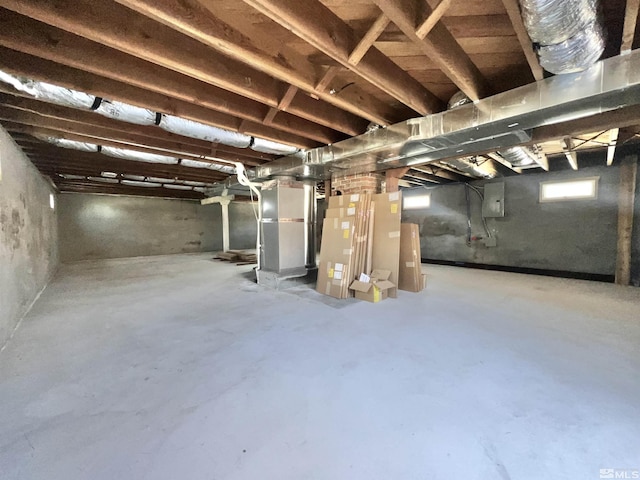 215 S Broad St, Battle Mountain, NV 89820 - basement with electric panel and heating unit