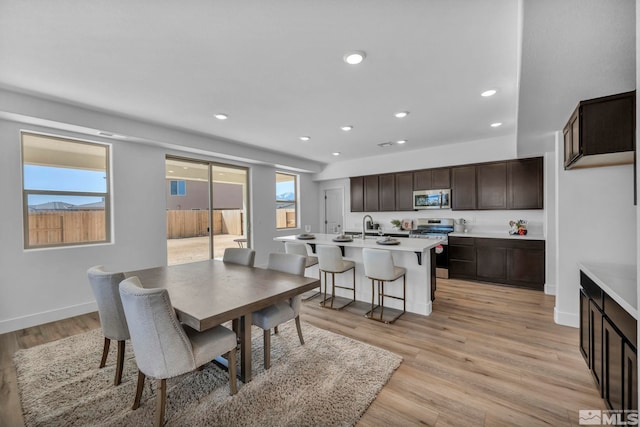 15 Nova Ct Unit 112, Carson City, NV 89705 - dining room featuring light wood-style floors, recessed lighting, and baseboards