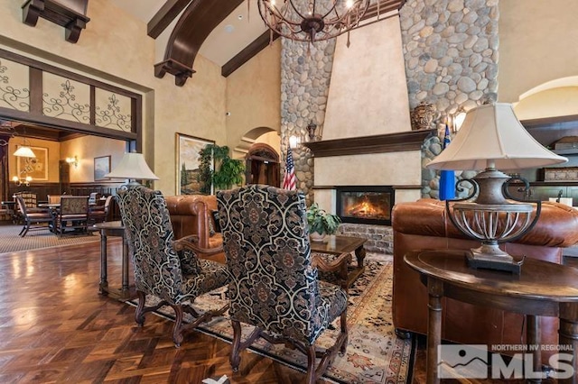 9900 Wilbur May Pkwy Unit 2704, Reno, NV 89521 - building lobby featuring beam ceiling and high vaulted ceiling