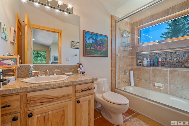 180 Nottingham Ct, Reno, NV 89511 - bathroom with plenty of natural light, toilet, vanity, and washtub / shower combination