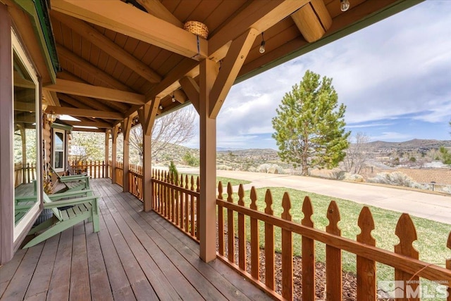 8705 Spearhead Way, Reno, NV 89506 - deck featuring a mountain view
