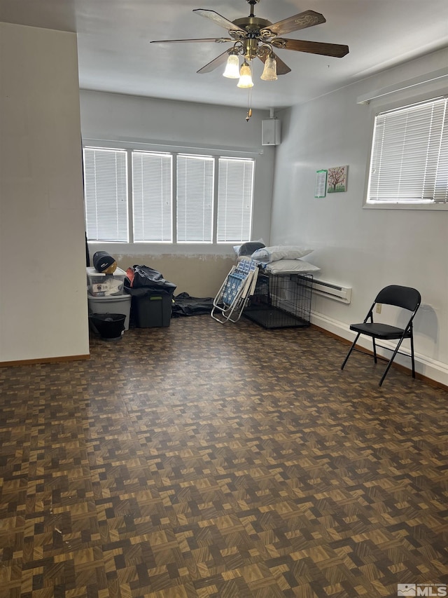 115 Birch St, Hawthorne, NV 89415 - bedroom featuring a ceiling fan and baseboards
