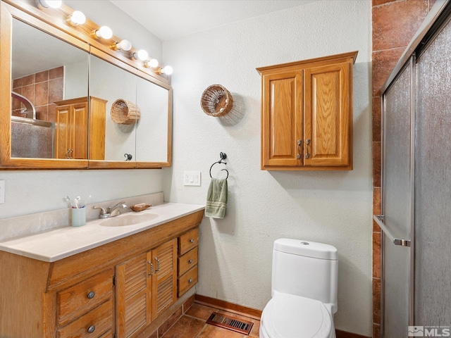 325 Stock Ln, Fernley, NV 89408 - full bathroom with an enclosed shower, vanity, and toilet