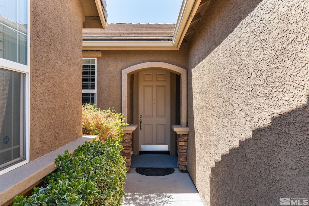 7201 Borealis Ct, Sparks, NV 89436 - view of exterior entry with stucco siding